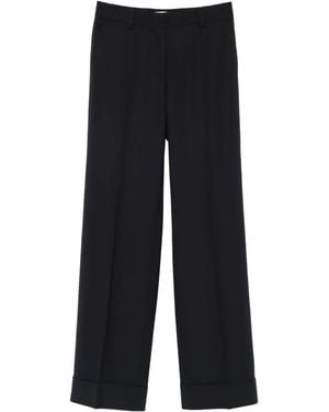 Cellar Door Cuffed Trousers - Black