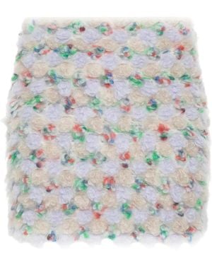 Blumarine Bouclé Mini Skirt - Grey