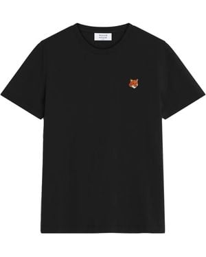 Maison Kitsuné Fox Head Tシャツ - ブラック