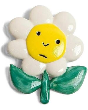 Andres Gallardo Sad Daisy Brooch - Yellow