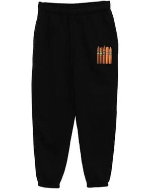Melt Graphic-Print Track Trousers - Black