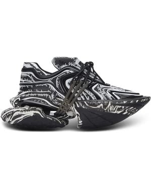 Balmain Unicorn Wave スニーカー - ブラック