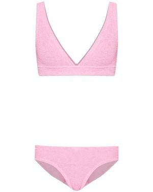 Hunza G Angel Crinkle Bikini - Pink