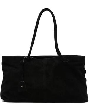 Low Classic Haricot Suede Shoulder Bag - Black