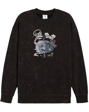PUMA Graphic Crew T-Shirt - Black