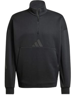 adidas Logo-Print Sweatshirt - Grey