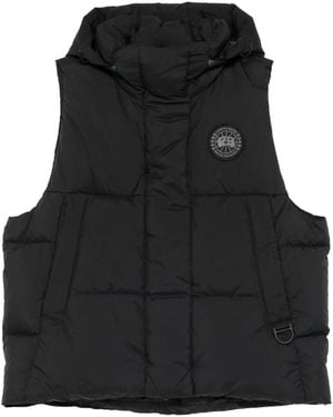 Canada Goose Doudoune Sans Manches À Capuche - Black
