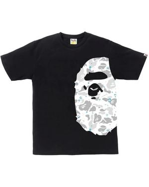 A Bathing Ape Space Camo Ape Head T-Shirt - Black
