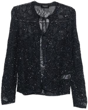 Fabiana Filippi Sequin-Embellishment Cardigan - Black