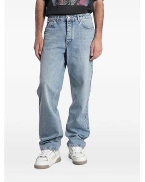 Represent Heaton Logo-Patch Jeans - Blue
