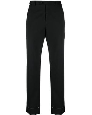 Brioni Tailored Straight-Leg Trousers - Black