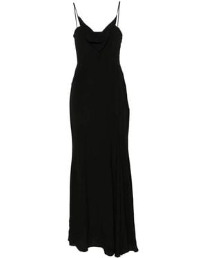 Isabel Marant Kapri Cowl-Neck Crepe Maxi Dress - Black