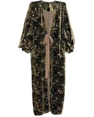 YANGKEHAN Floral-Print Midi Dress - Green