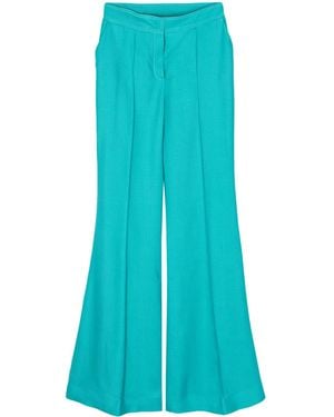 Elie Saab Champagne Flared Pants - Blue