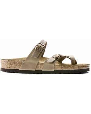 Birkenstock Mayari Buckle-Fastening Sandals - Natural