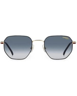 Carrera 380 Geometric-Frame Sunglasses - Blue
