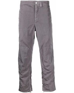 Jil Sander Slim-Fit Draped Trousers - Grey
