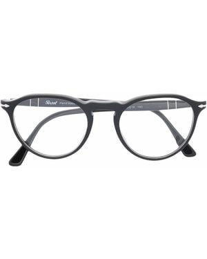 Persol Lunettes De Vue À Monture Ronde - Noir