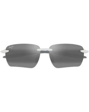 Maui Jim Lunettes De Soleil Rectangulaires Ho'Okipa Ultra G À Design Sans Monture - Grey