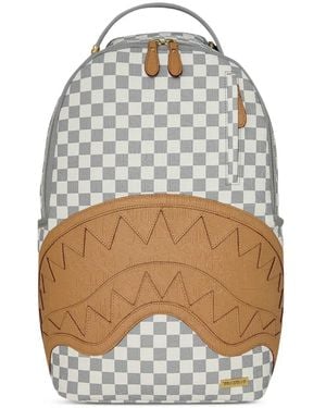 Sprayground Sac À Dos Embossé À Carreaux - White