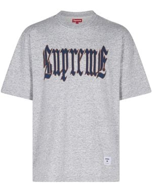 Supreme Old English Tシャツ - グレー