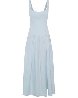 Anna Quan Kleid Mit Falten - Blau