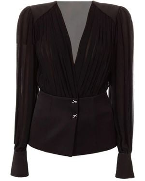 Genny Silk Top - Black