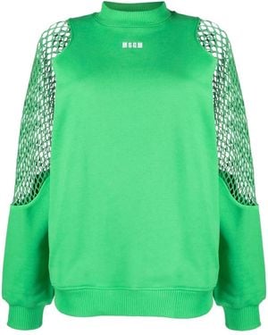 MSGM Sweater Met Ronde Hals - Groen
