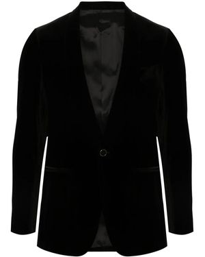 Lardini Velvet Blazer - Black