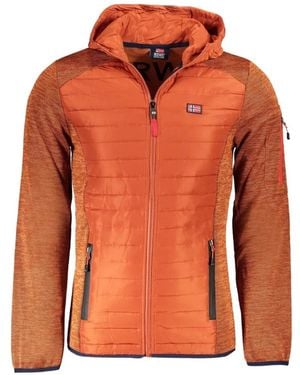 Norway 1963 Quilted Marl-Effect Jacket - Orange