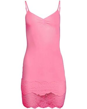 Fleur du Mal Organic-Cotton Slip Dress - Pink
