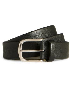 Kiton Gürtel Aus Gekörntem Leder - Schwarz