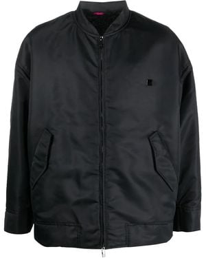 Valentino Garavani Zip-Up Bomber Jacket - Black