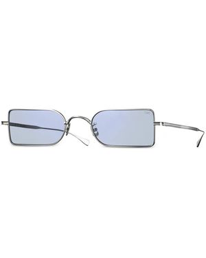 Eyevan 7285 798 Rectangle-Frame Sunglasses - White