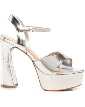 Carrano Metallic Platform Sandals - White