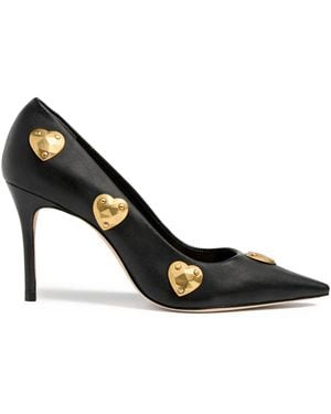 Cinq À Sept Luna Hearts Court Shoes - Black