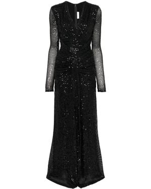 ZEENA ZAKI Sequined Dress - Black