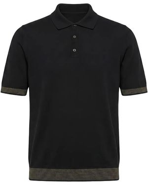 Peserico Short-Sleeves Polo Shirt - Black
