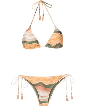 Lygia & Nanny Bikini Maya Con Nappe - Metallizzato