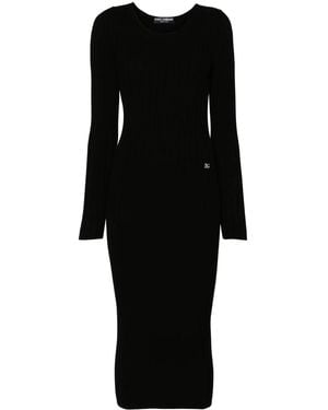 Dolce & Gabbana ロゴ ドレス - ブラック