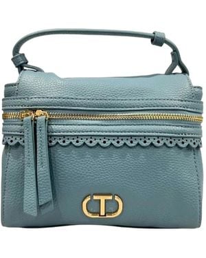 Twinset Umhängetasche Mit Wellensaum - Blau