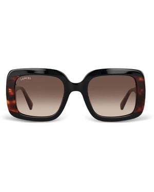 Lancel Swann Square Sunglasses - Black