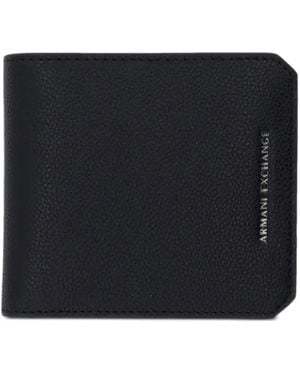 ARMANI EXCHANGE Logo-Lettering Wallet - Black