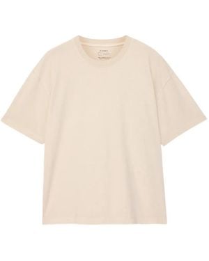 AllSaints Maddox Logo-Embroidered T-Shirt - Natural