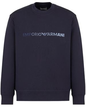 Emporio Armani ロゴ スウェットシャツ - ブルー