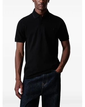 Fred Perry Polo À Bords Rayés - Black