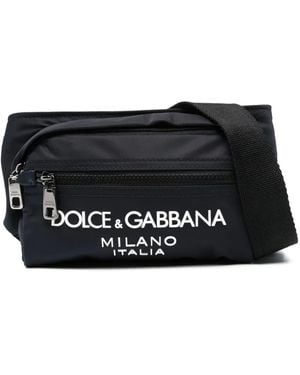 Dolce & Gabbana Gürteltasche Mit Vorstehendem Logo - Schwarz