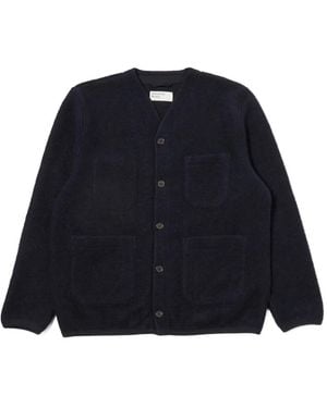 Universal Works Buttoned Cardigan - Blue