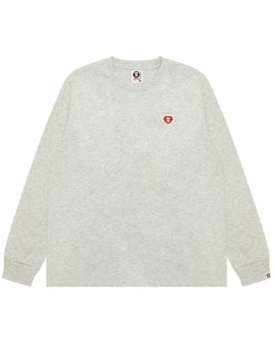 Aape By A Bathing Ape Aape Logo Appliqué T-Shirt - White