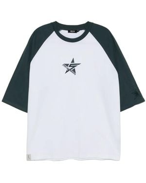 FIVE CM Camiseta bordada - Azul